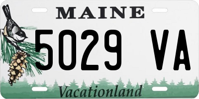 ME license plate 5029VA