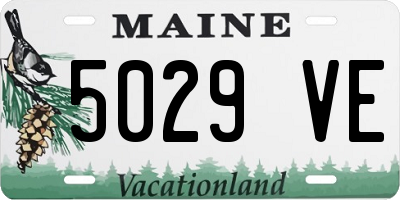 ME license plate 5029VE