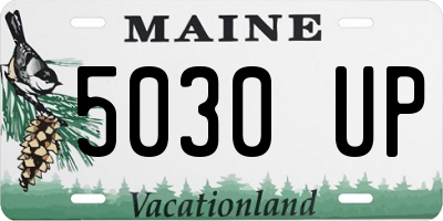 ME license plate 5030UP