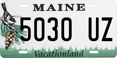 ME license plate 5030UZ