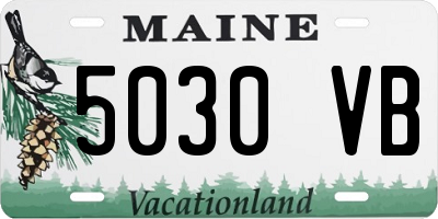 ME license plate 5030VB