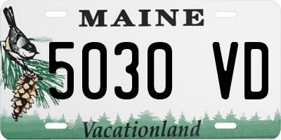 ME license plate 5030VD