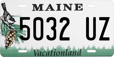 ME license plate 5032UZ