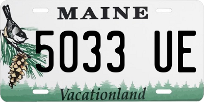 ME license plate 5033UE