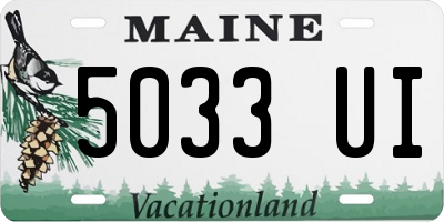 ME license plate 5033UI