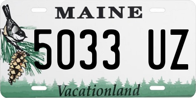 ME license plate 5033UZ