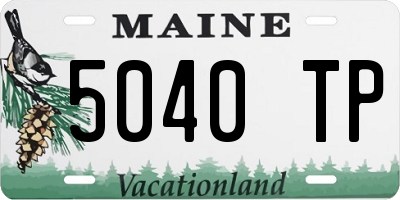 ME license plate 5040TP