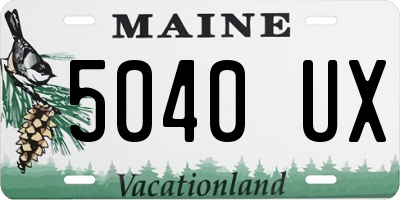 ME license plate 5040UX