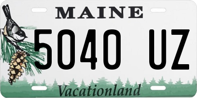 ME license plate 5040UZ