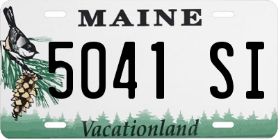 ME license plate 5041SI