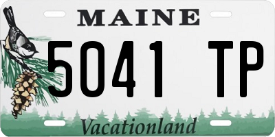 ME license plate 5041TP