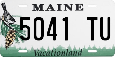 ME license plate 5041TU