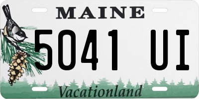 ME license plate 5041UI