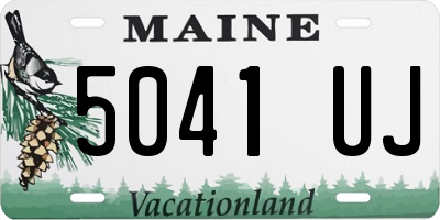 ME license plate 5041UJ