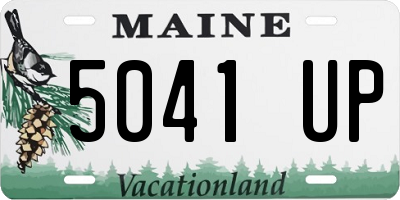 ME license plate 5041UP