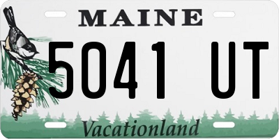 ME license plate 5041UT
