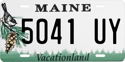 ME license plate 5041UY