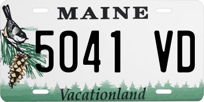 ME license plate 5041VD