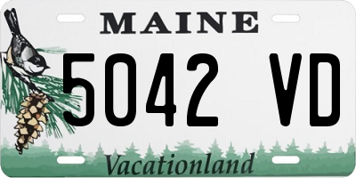 ME license plate 5042VD