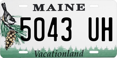 ME license plate 5043UH