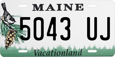 ME license plate 5043UJ