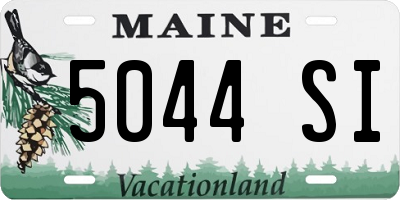 ME license plate 5044SI