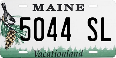 ME license plate 5044SL