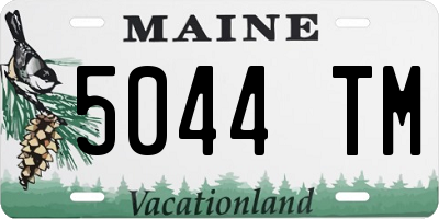 ME license plate 5044TM