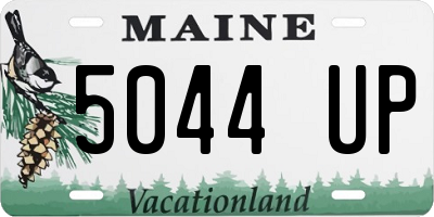 ME license plate 5044UP