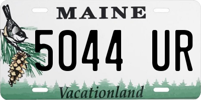 ME license plate 5044UR