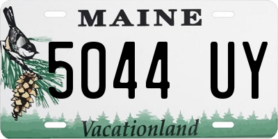 ME license plate 5044UY