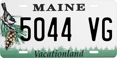 ME license plate 5044VG