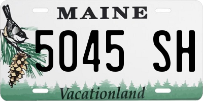 ME license plate 5045SH