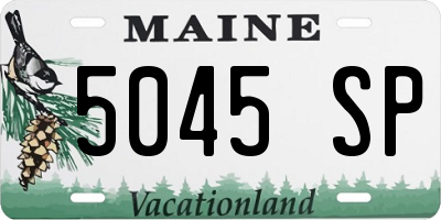 ME license plate 5045SP