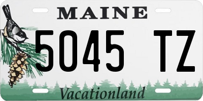 ME license plate 5045TZ