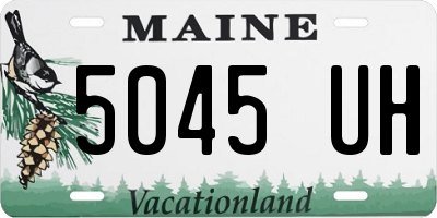 ME license plate 5045UH