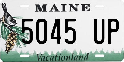 ME license plate 5045UP