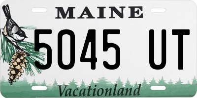 ME license plate 5045UT