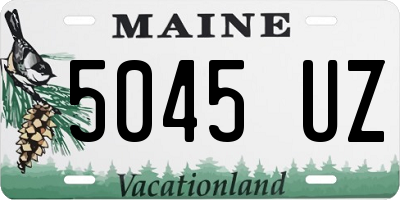 ME license plate 5045UZ