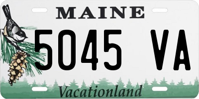 ME license plate 5045VA