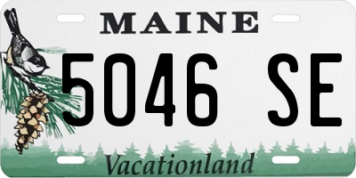 ME license plate 5046SE