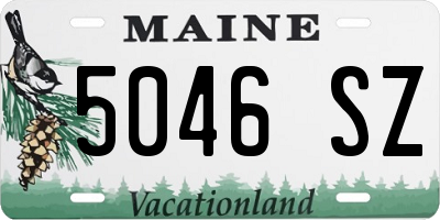 ME license plate 5046SZ