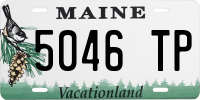 ME license plate 5046TP