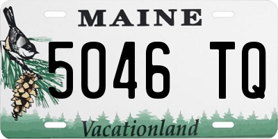 ME license plate 5046TQ