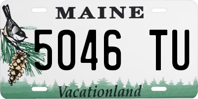 ME license plate 5046TU