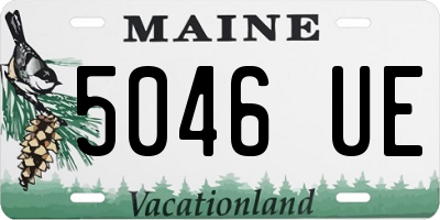 ME license plate 5046UE