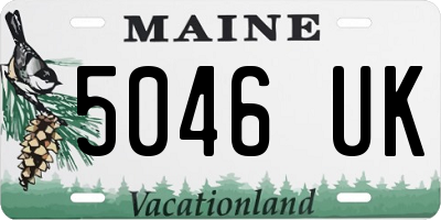 ME license plate 5046UK