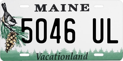 ME license plate 5046UL