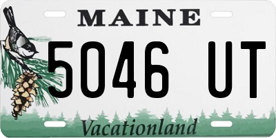 ME license plate 5046UT