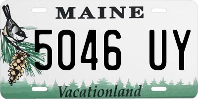 ME license plate 5046UY